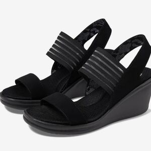 Skechers Cali Women's Rumblers Sci-Fi Wedge Sandals size 8